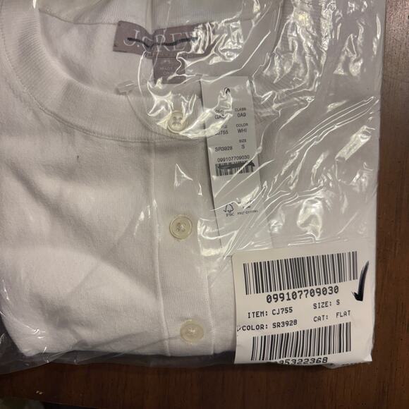 J Crew Jackie Cardigan Sweater S White NWT Button Front CJ755 J.Crew - Picture 5 of 5